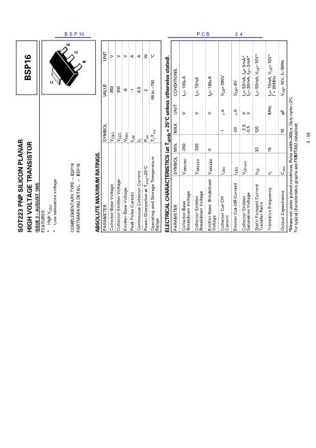 BSP16數(shù)據(jù)手冊(cè)封面
