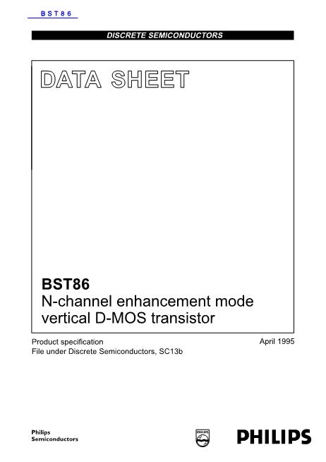 BST86数据手册封面