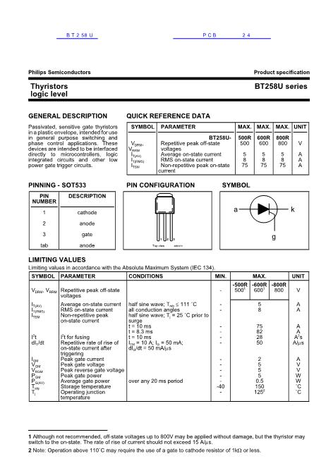 BT258U數(shù)據(jù)手冊(cè)封面