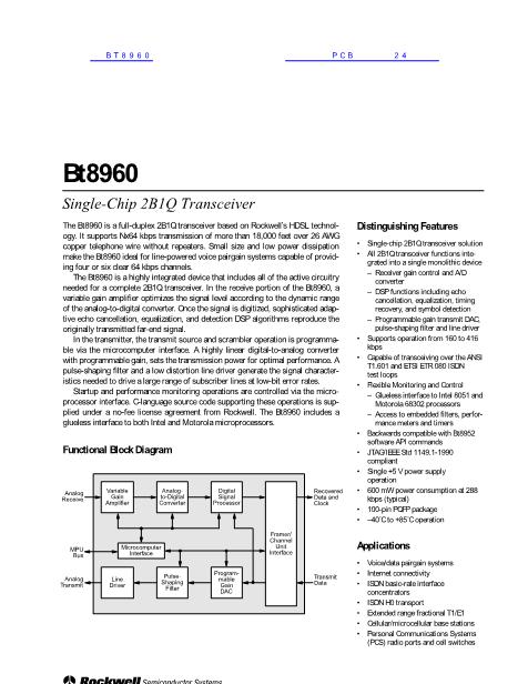 BT8960数据手册封面