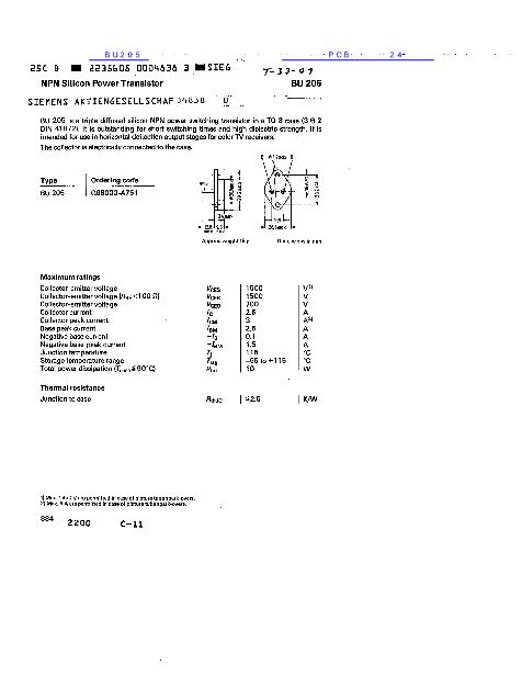 BU205數(shù)據(jù)手冊封面