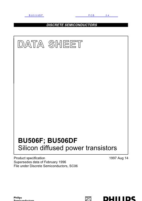 BU506DF数据手册封面