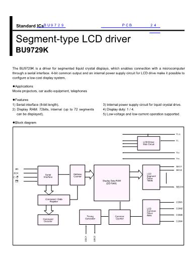 BU9729數(shù)據(jù)手冊封面