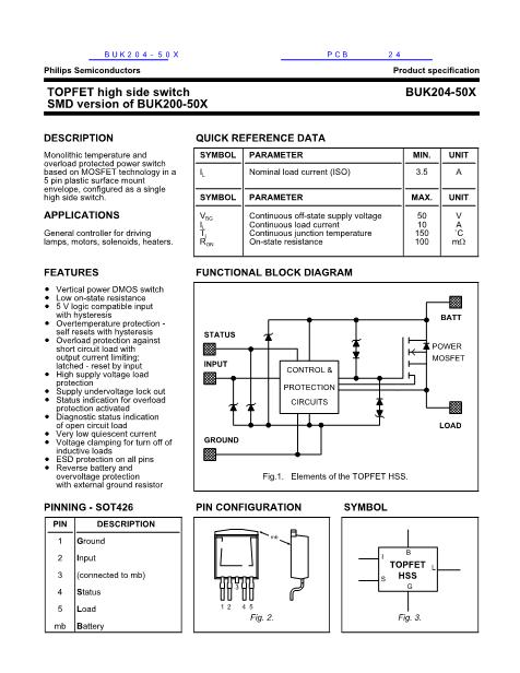 BUK204-50X數(shù)據(jù)手冊封面