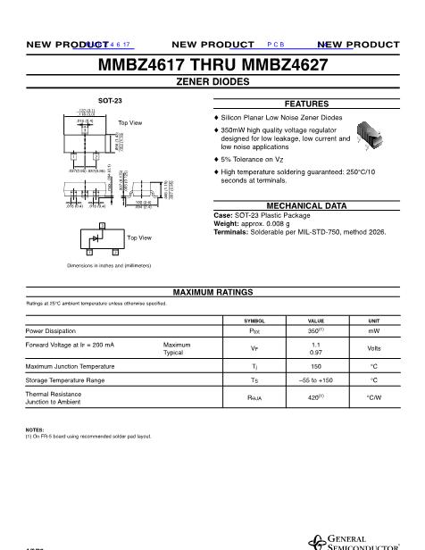 MMBZ4617數(shù)據(jù)手冊(cè)封面