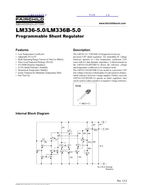 LM336BZ50数据手册封面