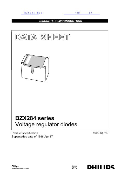 BZX284数据手册封面