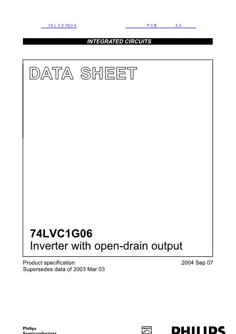 74LVC1G06數(shù)據(jù)手冊封面
