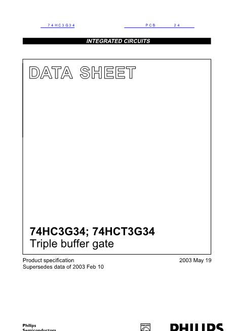 74HC3G34數(shù)據(jù)手冊封面