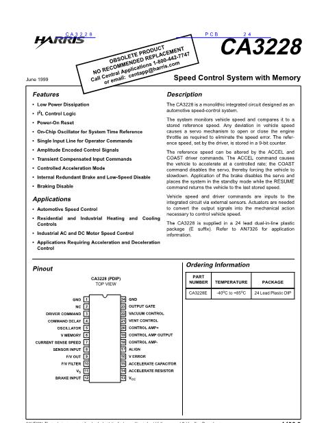 CA3228数据手册封面