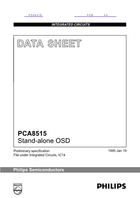 PCA8515数据手册封面