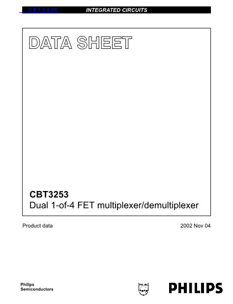 CBT3253数据手册封面