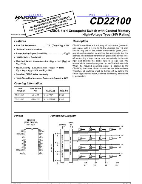 CD22100数据手册封面