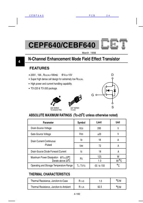 CEBF640数据手册封面