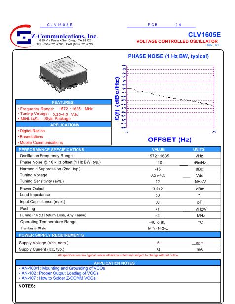 CLV1605E數(shù)據(jù)手冊封面