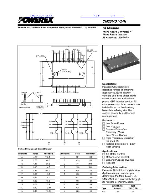 CM25MD1-24H數(shù)據(jù)手冊封面