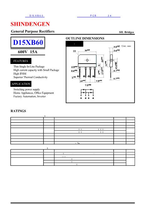 D15XB60数据手册封面