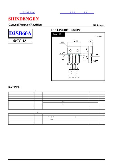 D2SB60A数据手册封面