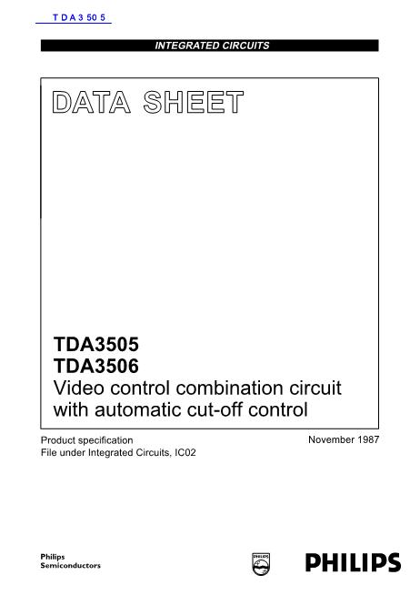 TDA3505数据手册封面