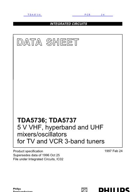 TDA5736数据手册封面