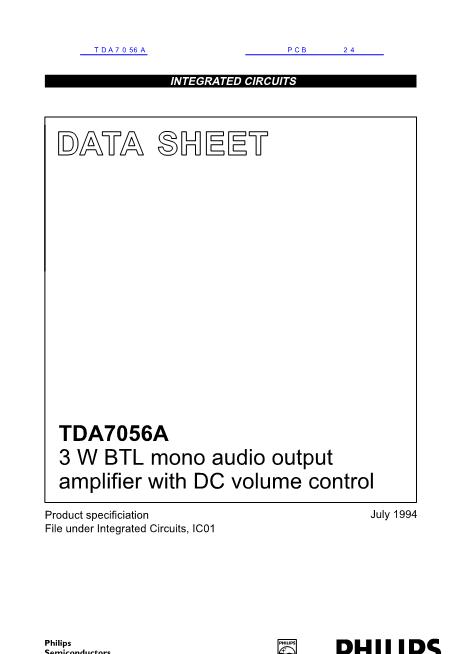 TDA7056A数据手册封面