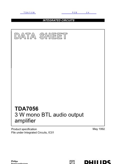 TDA7056数据手册封面