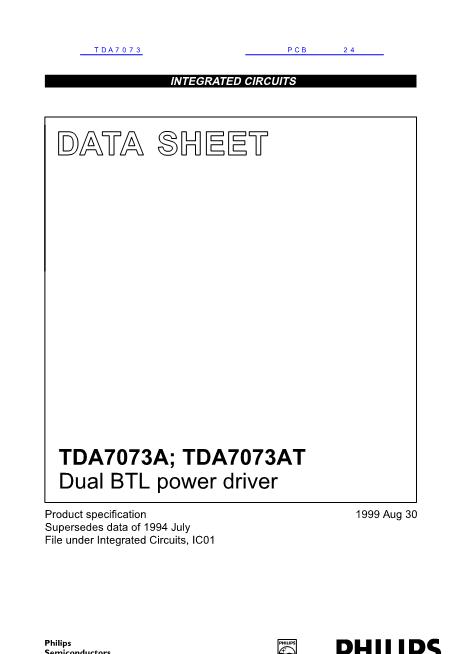 TDA7073数据手册封面