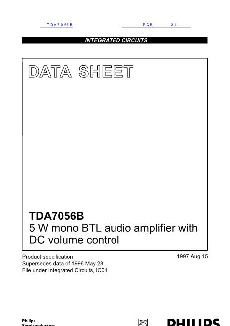 TDA7056B数据手册封面