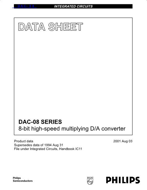 DAC-08数据手册封面