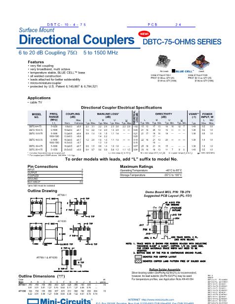 DBTC-10-4-75数据手册封面