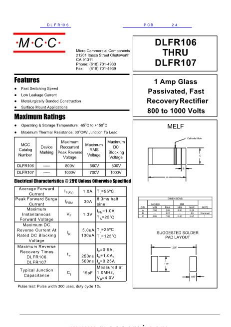 DLFR106數(shù)據(jù)手冊封面
