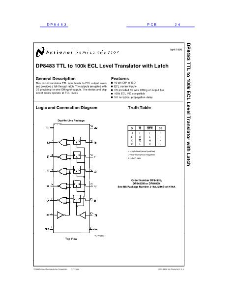 DP8483數(shù)據(jù)手冊(cè)封面