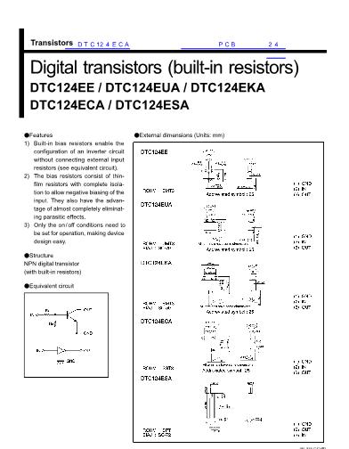 DTC124ECA數(shù)據(jù)手冊(cè)封面
