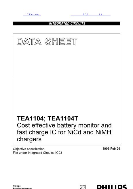 TEA1104数据手册封面