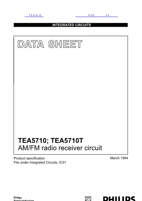TEA5710数据手册封面