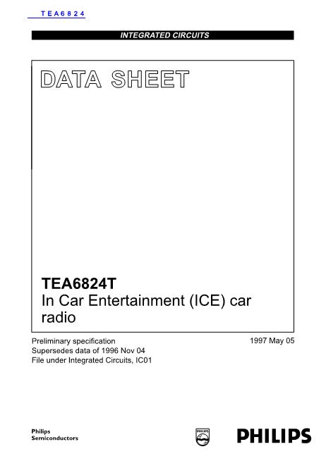 TEA6824数据手册封面