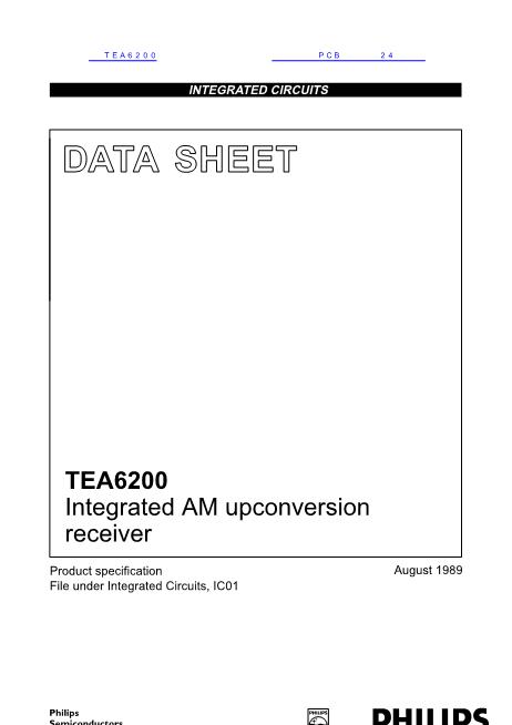 TEA6200数据手册封面