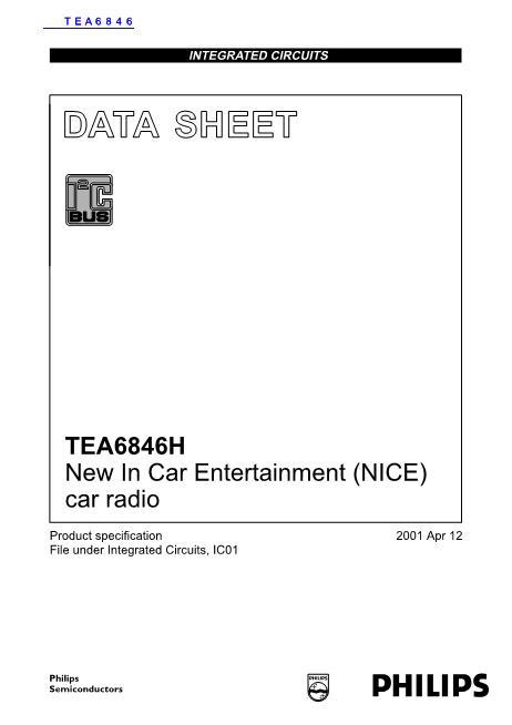 TEA6846數(shù)據(jù)手冊(cè)封面