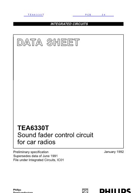 TEA6330T数据手册封面