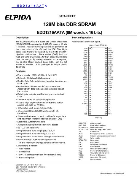 EDD1216AATA數(shù)據(jù)手冊(cè)封面