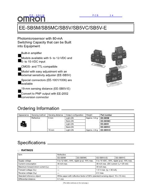 EE-SB5M數(shù)據(jù)手冊(cè)封面