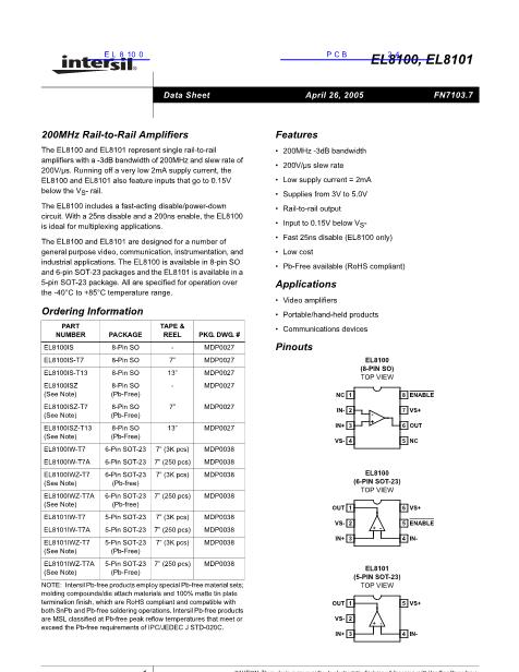 EL8100數(shù)據(jù)手冊(cè)封面