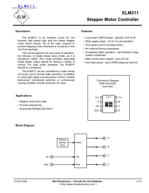 ELM311數(shù)據(jù)手冊封面