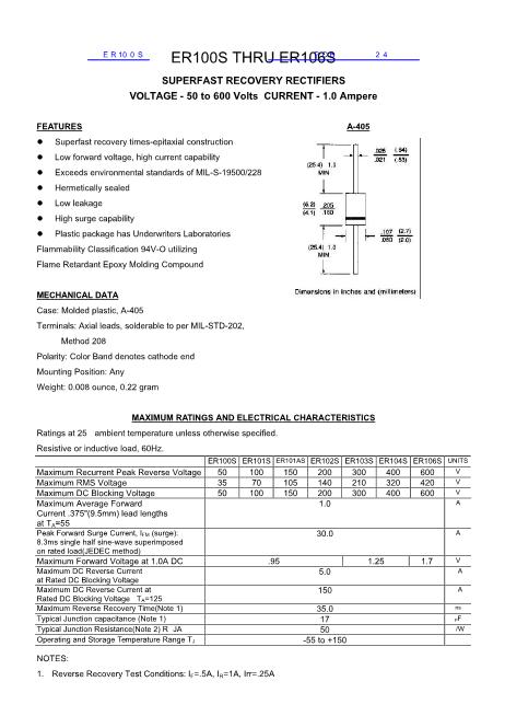 ER100S數(shù)據(jù)手冊(cè)封面