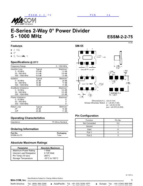 ESSM-2-2-75数据手册封面