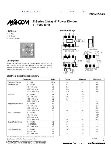 ESSM-2-8-75数据手册封面
