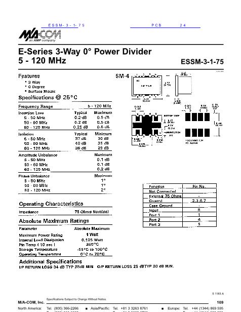 ESSM-3-1-75数据手册封面