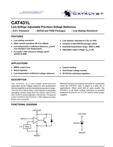 CAT431LEUK-TE7数据手册封面