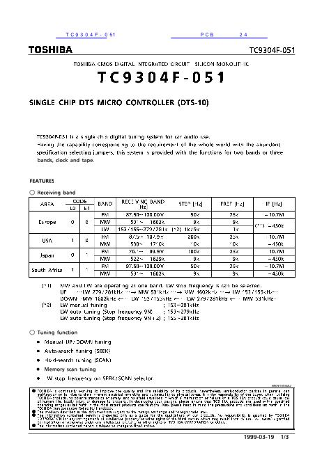 TC9304F-051数据手册封面