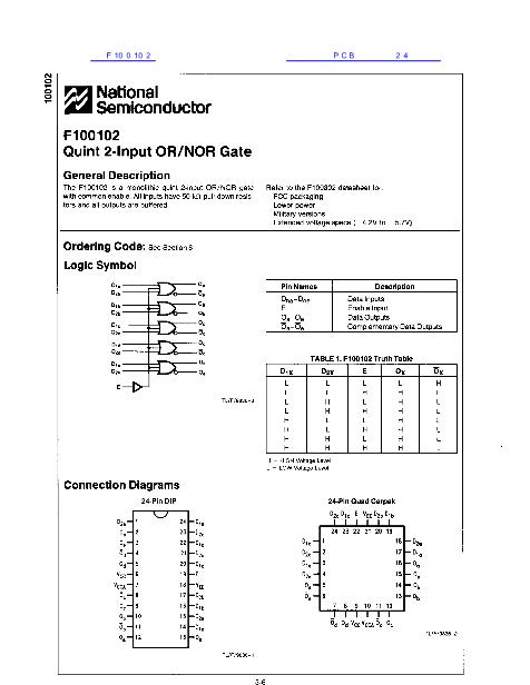 F100102數(shù)據(jù)手冊封面